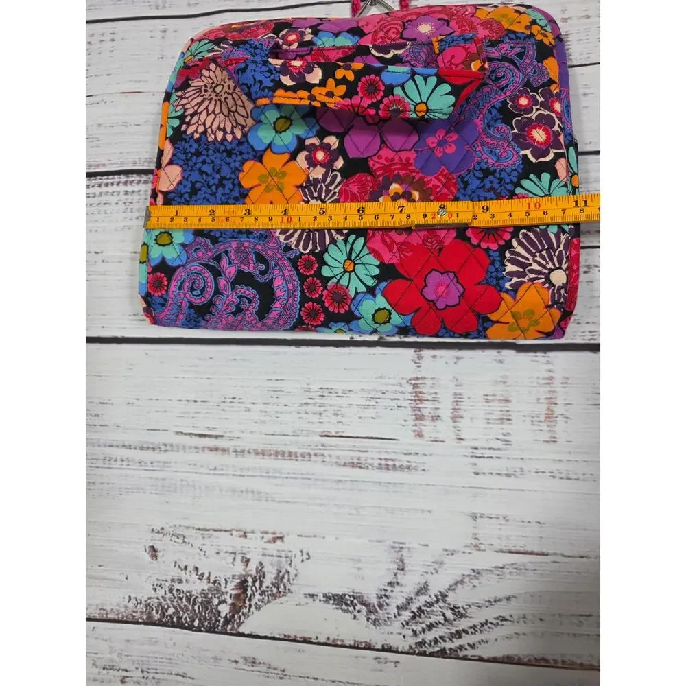 Vera Bradley Hanging Travel Organizer Cosmetic Bag Floral Quilted Makeup Case